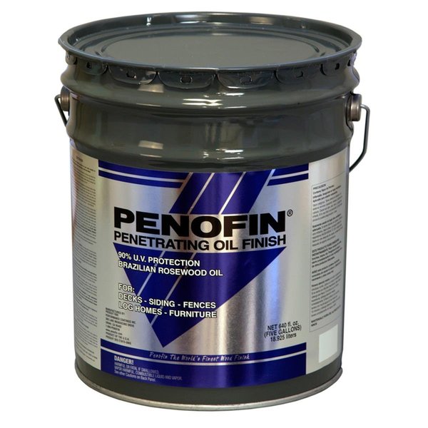 Penofin 5 Gal Blue Semi-Transparent Oil-Based Wood Stain, Sable PE4992